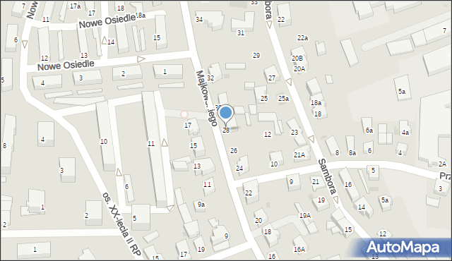 Kartuzy, Majkowskiego Aleksandra, dr., 28, mapa Kartuzy