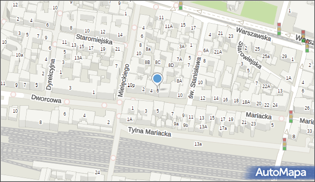 Katowice, Mariacka, 6, mapa Katowic