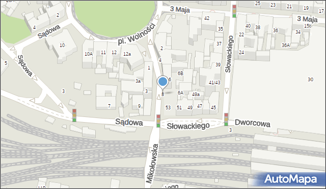 Katowice, Matejki Jana, 8, mapa Katowic