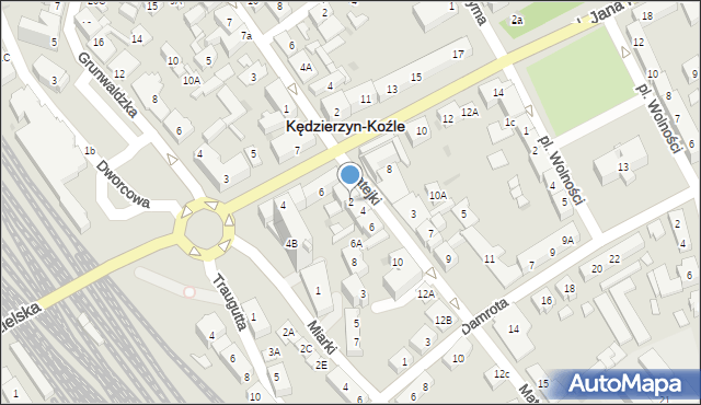 Kędzierzyn-Koźle, Matejki Jana, 2, mapa Kędzierzyna-Koźle