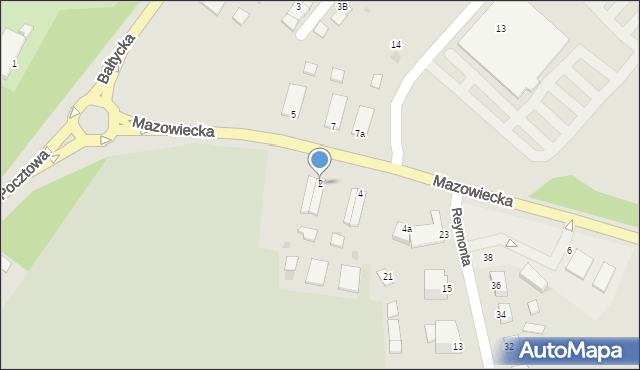 Kętrzyn, Mazowiecka, 2, mapa Kętrzyn