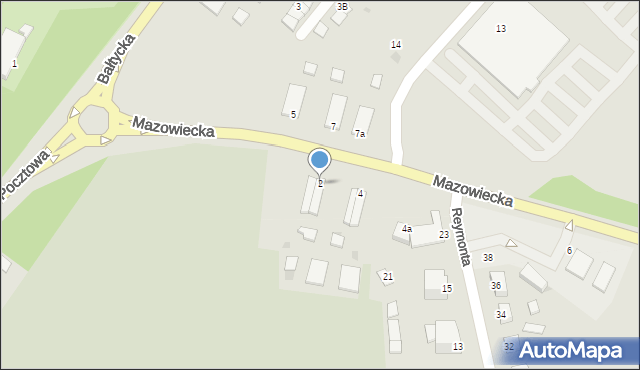 Kętrzyn, Mazowiecka, 2a, mapa Kętrzyn