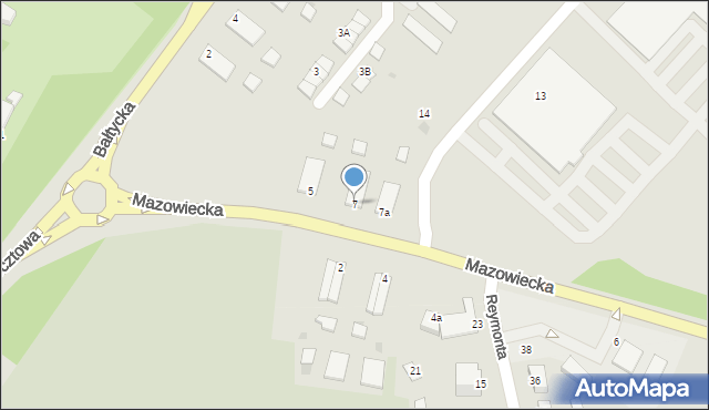 Kętrzyn, Mazowiecka, 7, mapa Kętrzyn