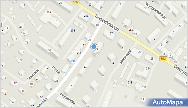 Kętrzyn, Mazurska, 23, mapa Kętrzyn