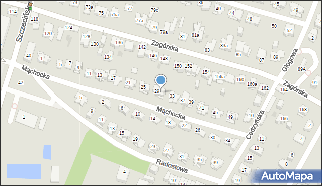 Kielce, Mąchocka, 31, mapa Kielc