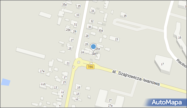 Kielce, Malików, 24b, mapa Kielc