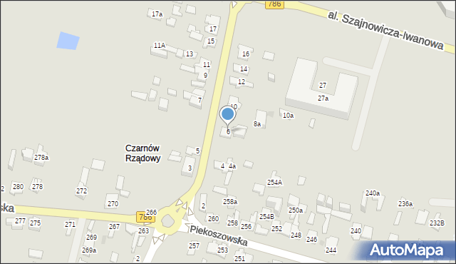 Kielce, Malików, 6, mapa Kielc