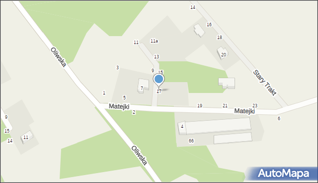 Kielno, Matejki Jana, 17, mapa Kielno