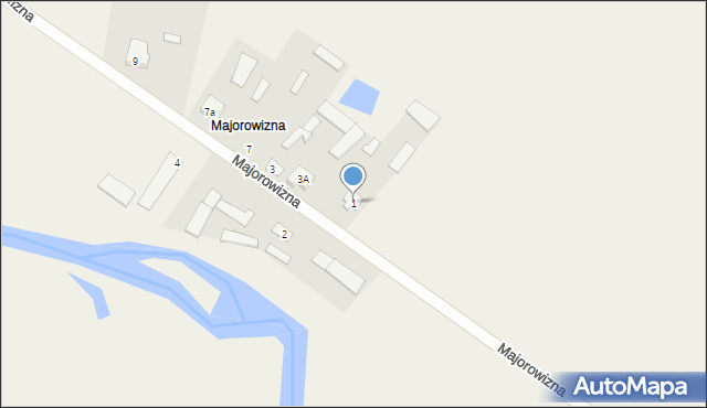 Kiersnówek, Majorowizna, 1, mapa Kiersnówek