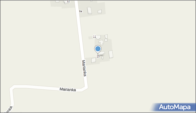 Kleśniska, Marianka, 13, mapa Kleśniska