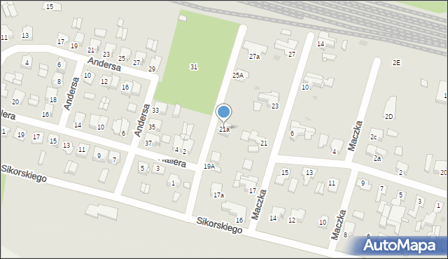 Kluczbork, Maczka Stanisława, gen., 21a, mapa Kluczbork