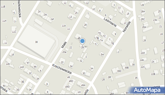 Kobyłka, Mała, 24, mapa Kobyłka