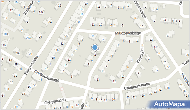 Kołobrzeg, Makowskiego Tadeusza, 4, mapa Kołobrzegu