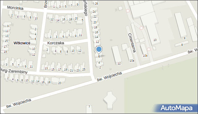 Kołobrzeg, Makuszyńskiego Kornela, 6, mapa Kołobrzegu