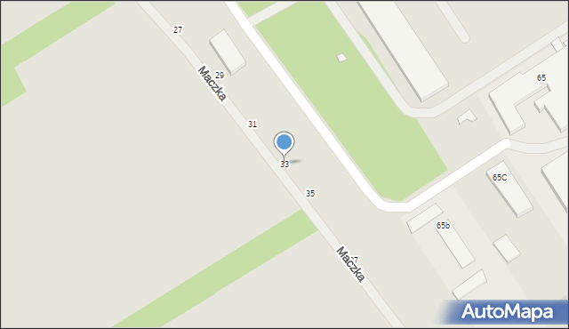 Koluszki, Maczka Stanisława, gen., 33, mapa Koluszki