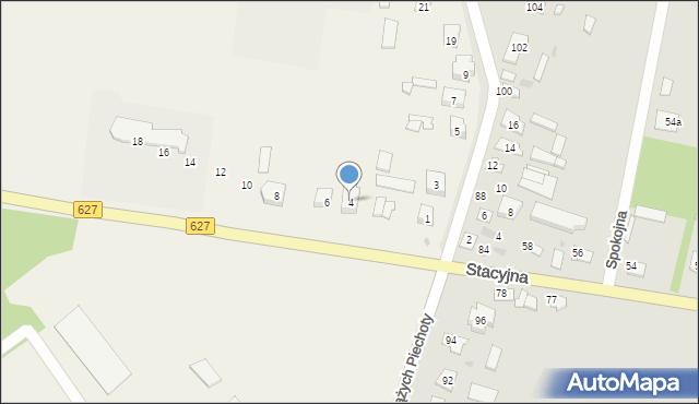 Komorowo, Mazowiecka, 4, mapa Komorowo