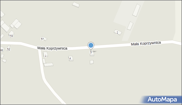 Koprzywnica, Mała Koprzywnica, 3, mapa Koprzywnica