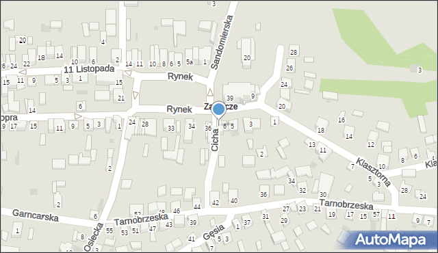 Koprzywnica, Mały Rynek, 7, mapa Koprzywnica