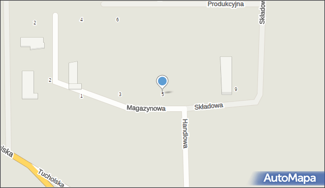 Koronowo, Magazynowa, 5, mapa Koronowo