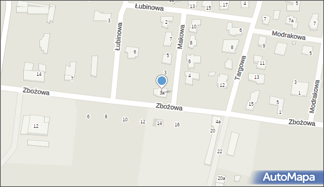 Koronowo, Makowa, 3a, mapa Koronowo