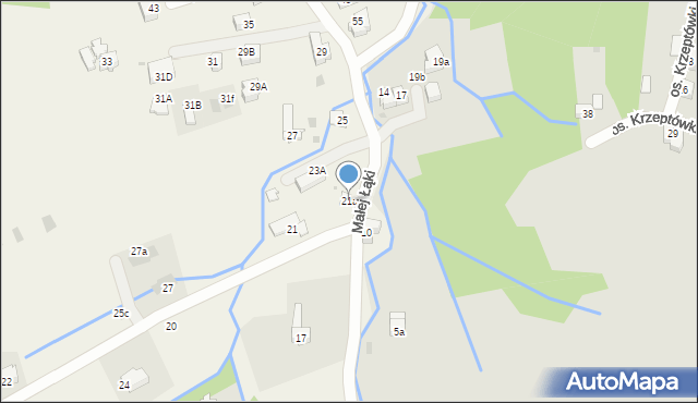 Kościelisko, Małej Łąki, 21a, mapa Kościelisko