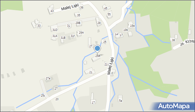 Kościelisko, Małej Łąki, 23A, mapa Kościelisko