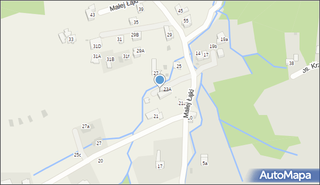 Kościelisko, Małej Łąki, 23B, mapa Kościelisko