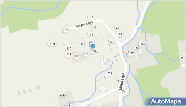 Kościelisko, Małej Łąki, 32, mapa Kościelisko