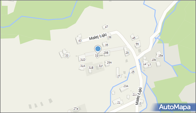 Kościelisko, Małej Łąki, 34, mapa Kościelisko