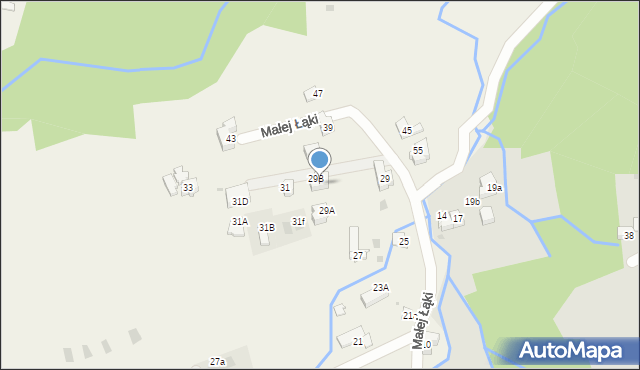 Kościelisko, Małej Łąki, 36, mapa Kościelisko