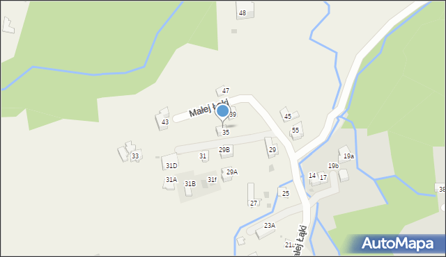 Kościelisko, Małej Łąki, 37, mapa Kościelisko