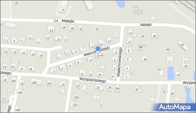 Kościerzyna, Malczewskiego Jacka, 12, mapa Kościerzyna