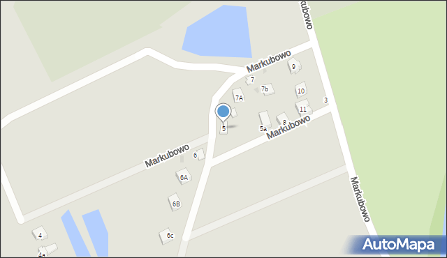 Kościerzyna, Markubowo, 5, mapa Kościerzyna