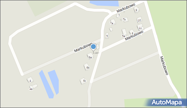 Kościerzyna, Markubowo, 6a, mapa Kościerzyna