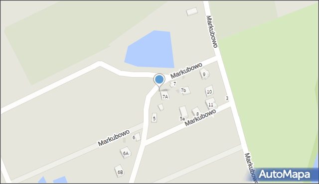 Kościerzyna, Markubowo, 7a, mapa Kościerzyna