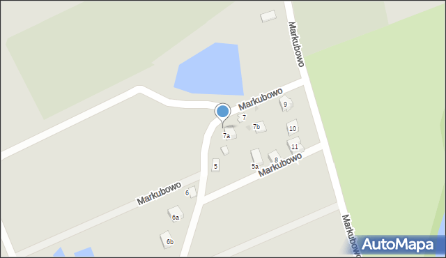 Kościerzyna, Markubowo, 7a, mapa Kościerzyna