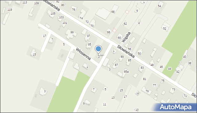 Kosewko, Majowa, 2, mapa Kosewko