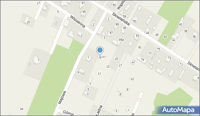 Kosewko, Majowa, 5, mapa Kosewko