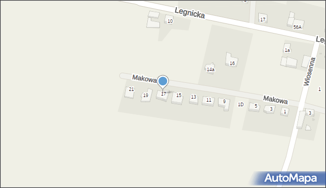 Koskowice, Makowa, 17, mapa Koskowice