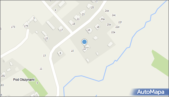 Kostomłoty Pierwsze, Maciejówka, 12, mapa Kostomłoty Pierwsze