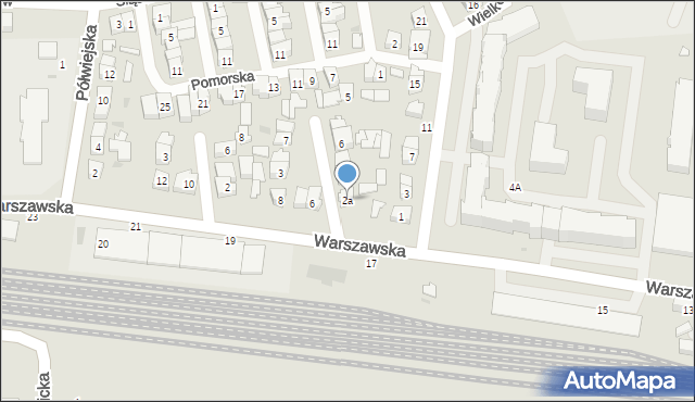 Kostrzyn, Mazowiecka, 2a, mapa Kostrzyn