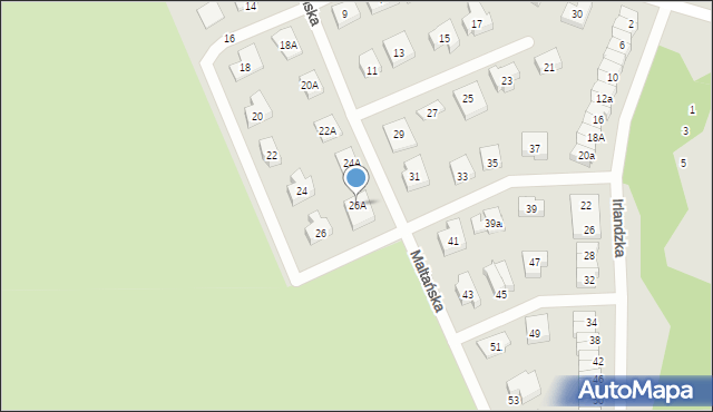 Koszalin, Maltańska, 26A, mapa Koszalina