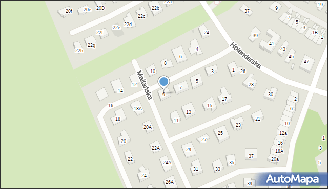 Koszalin, Maltańska, 9, mapa Koszalina