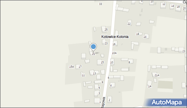 Kotowice, Majowa, 21, mapa Kotowice