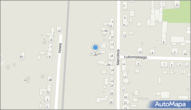 Koźmin Wielkopolski, Marcińca Józefa, 16c, mapa Koźmin Wielkopolski