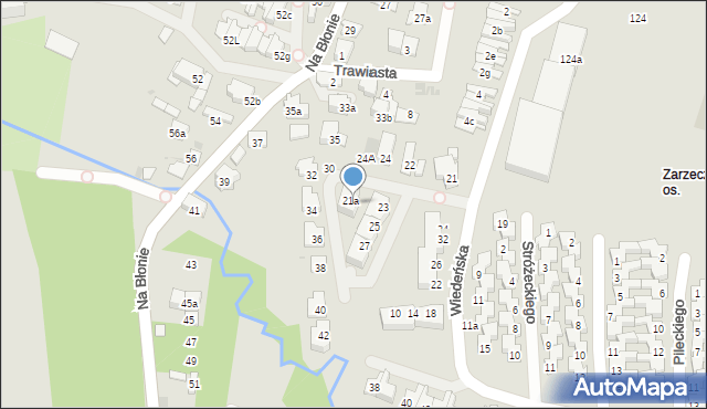 Kraków, Machaya Ferdynanda, ks., 23a, mapa Krakowa