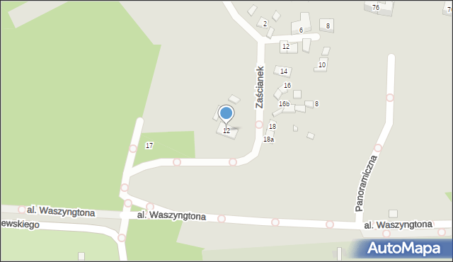 Kraków, Malczewskiego Jacka, 12, mapa Krakowa