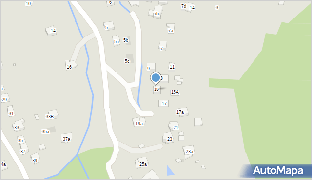 Kraków, Maćka z Bogdańca, 15, mapa Krakowa