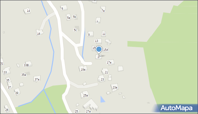 Kraków, Maćka z Bogdańca, 17, mapa Krakowa