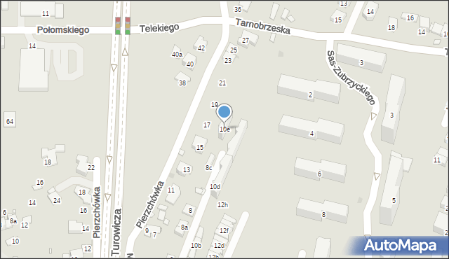 Kraków, Malwowa, 10e, mapa Krakowa